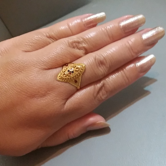Dubai Jewelry Stunning New 22k Solid Gold Ring From Dubai Poshmark